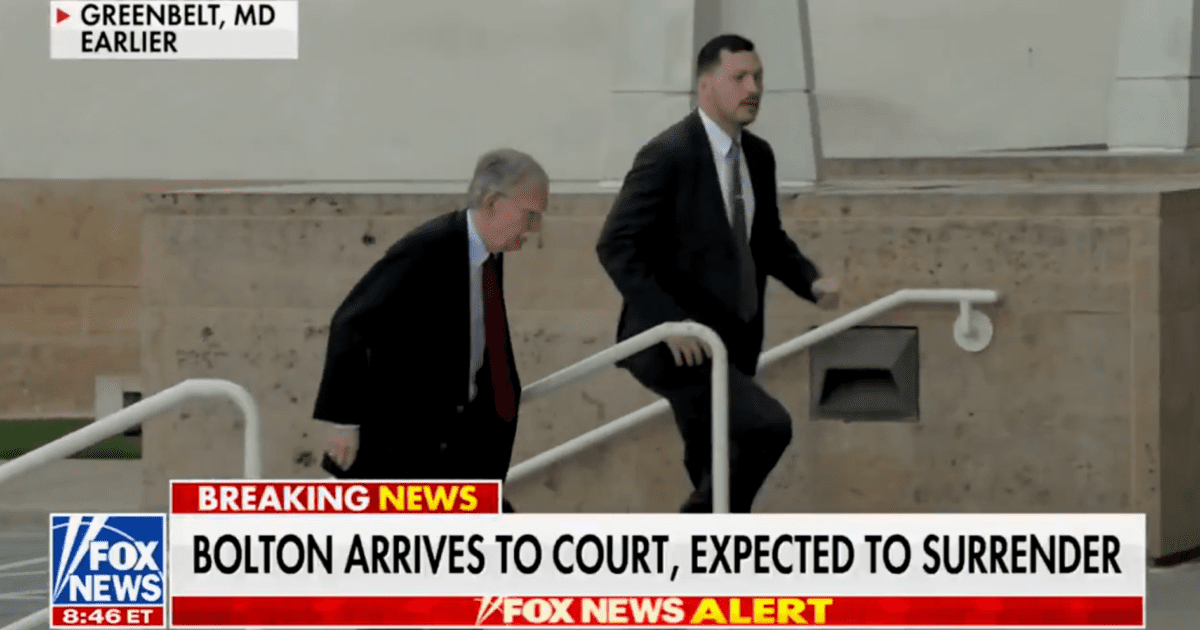 John Bolton Turns Himself In To Authorities