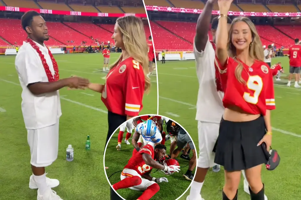 JuJu Smith-Schuster's fiancé expresses gratitude for this reason after the Chiefs-Lions brawl