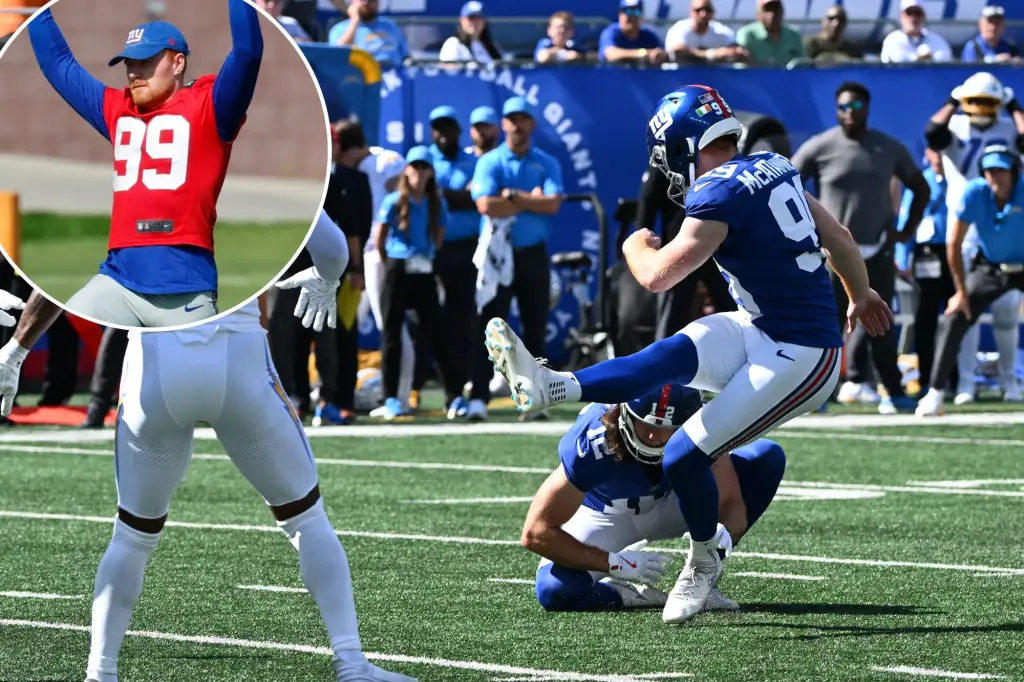 Jude McAtamney proving his worth in the Giants' kicking race