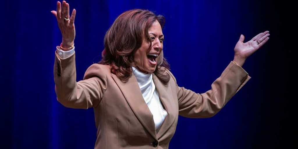 Kamala Harris hints at a presidential run even though her polling is lower than the Rock's.