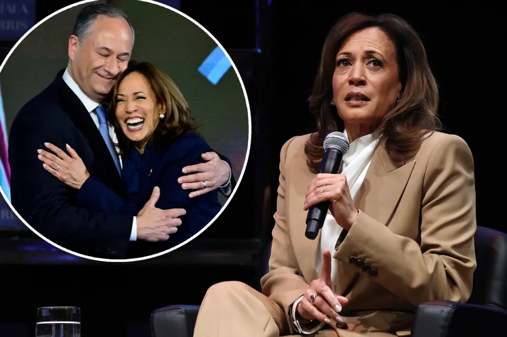 Kamala Harris shares a minor disagreement with her husband about a 'bland' hotel room in her book