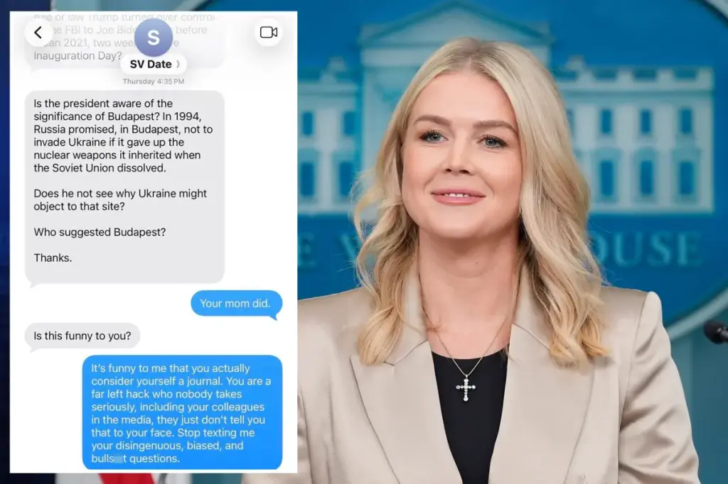 Karoline Leavitt criticizes liberal reporter's 'nonsense' questions in heated text reply