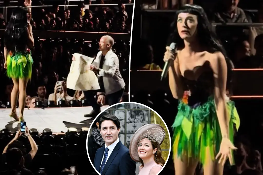 Katy Perry jokes about her relationship situation while Justin Trudeau spends time with his separated wife.