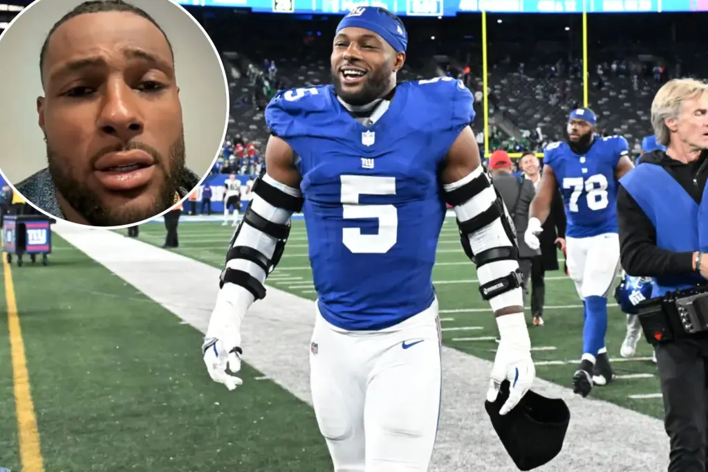 Kayvon Thibodeaux recorded an Eagles insult after beating the Giants