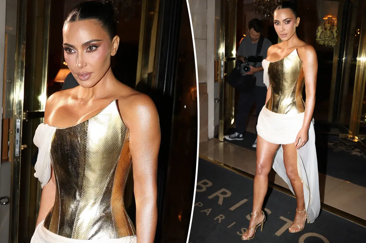 Kim Kardashian embodies a Grecian goddess in vintage Givenchy for her 45th birthday.