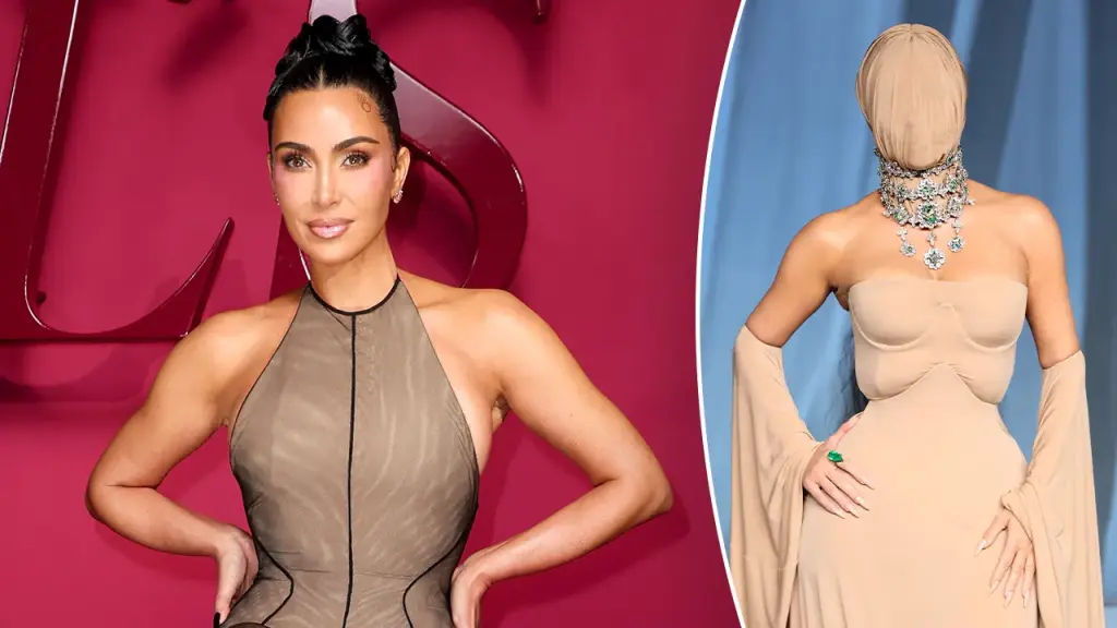 Kim Kardashian's gown that covers her face receives varied responses at the gala