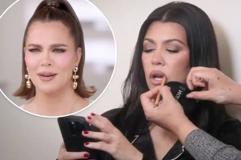 Kourtney Kardashian exits family group chat due to Khloé's 'negative' comments.