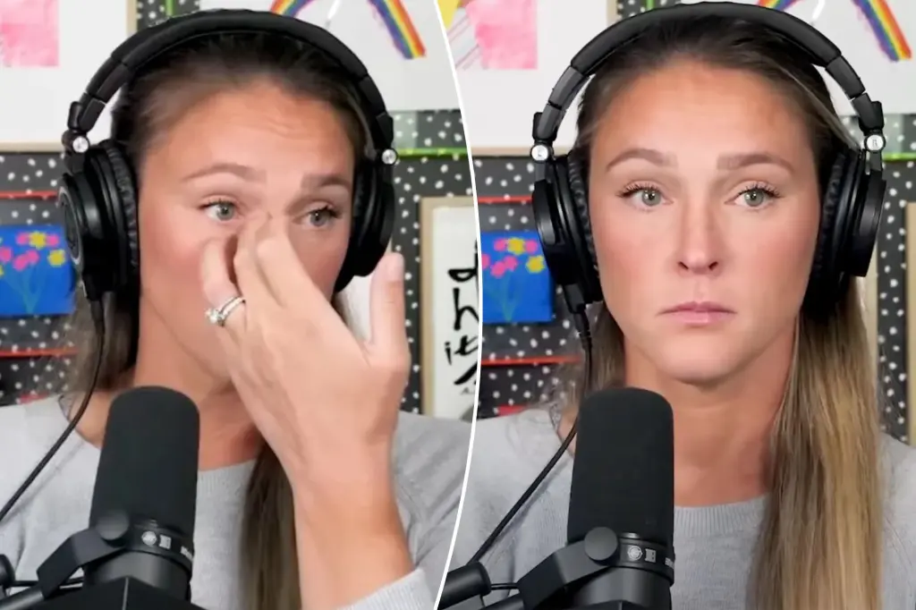 Kylie Kelce discusses her painful experience of miscarriage.