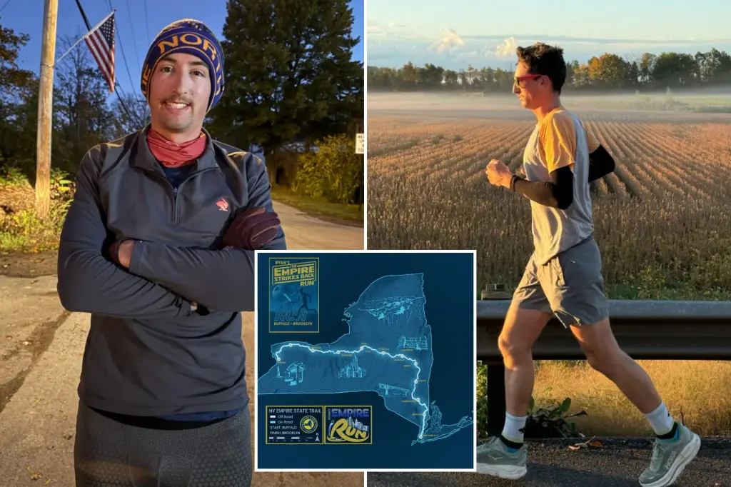 Long Island man breaks record with eight-day run from Buffalo to Brooklyn
