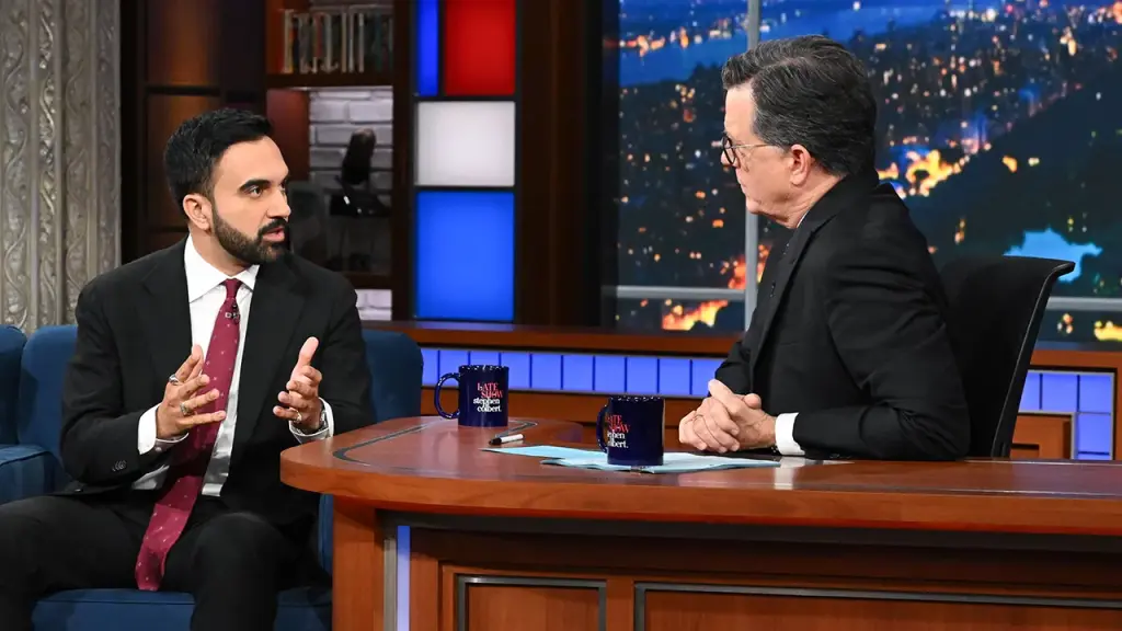 Mamdani criticizes Colbert show for suggesting a 'game' to talk about the Israel-Hamas conflict