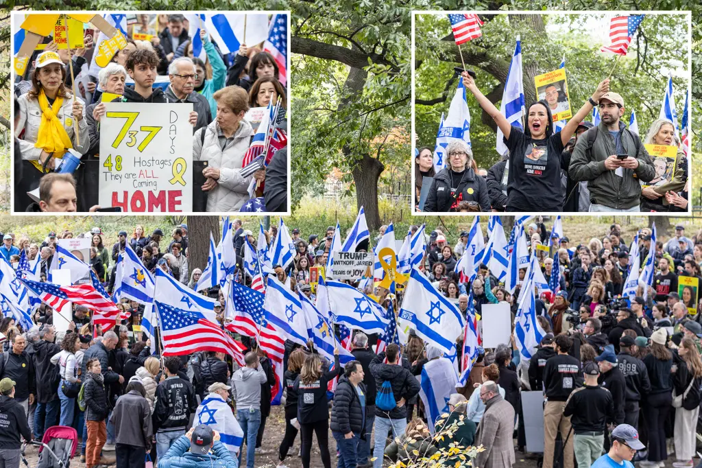 Many gather in Central Park to celebrate the Gaza cease-fire ahead of hostage release