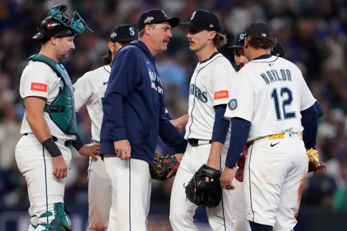Mariners take Bryce Miller out after 56 pitches — and it soon leads to trouble.