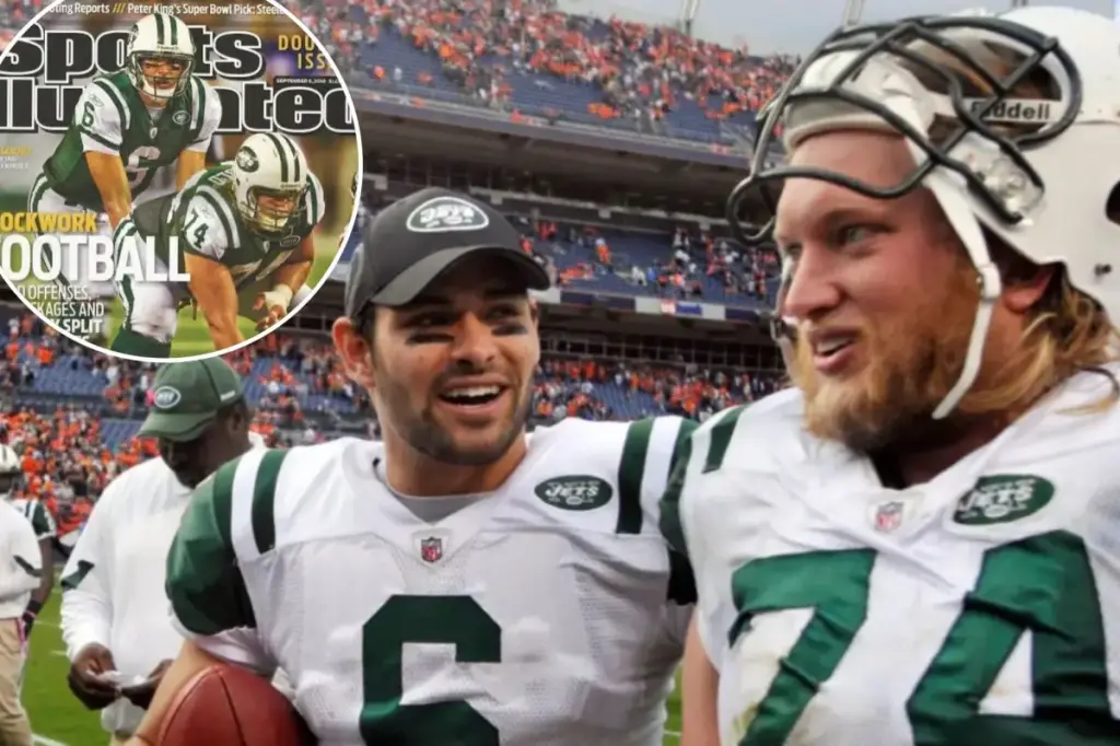 Mark Sanchez honors Nick Mangold following the passing of his Jets teammate