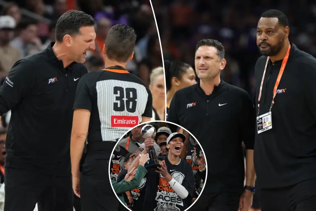 Mercury coach Nate Tibbetts criticizes WNBA following his first ejection in the Finals
