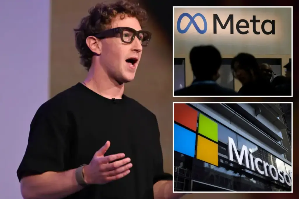 Meta and Microsoft stocks drop as investors worry about exaggerated AI spending