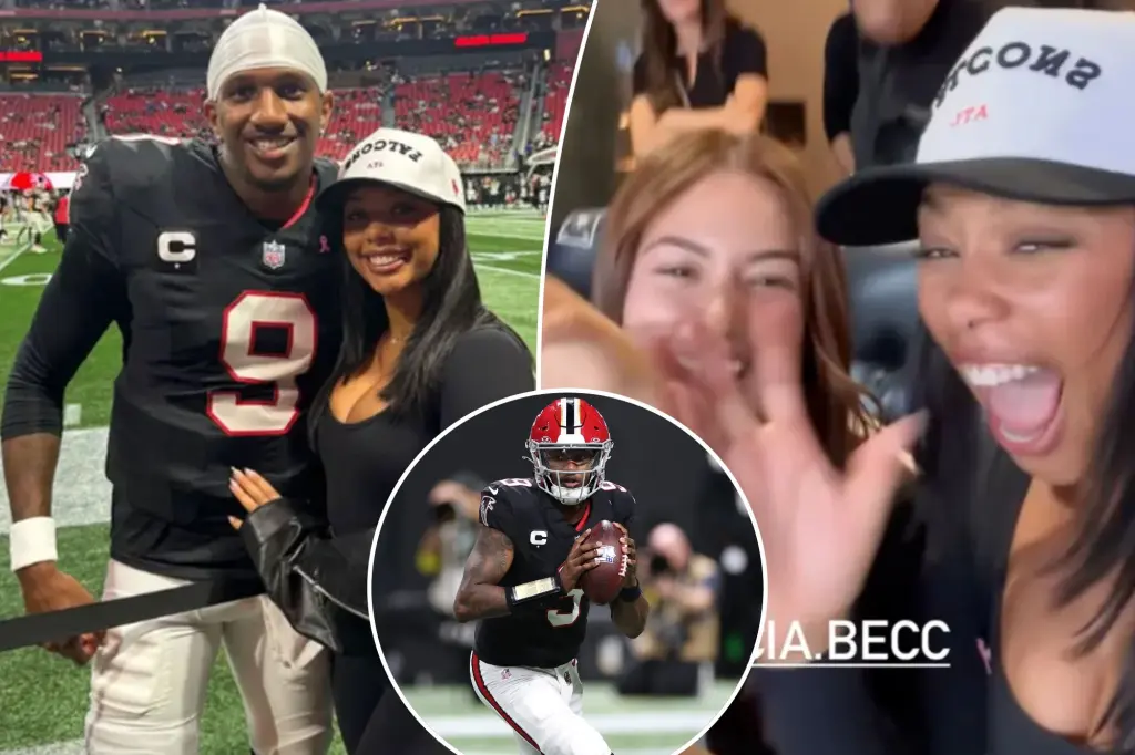 Michael Penix Jr.’s fiancée reacts strongly as Falcons overpower Bills on Monday Night Football