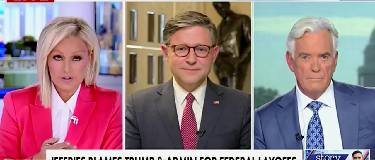 Mike Johnson Dismisses Claims of Debating Hakeem Jeffries, States It Won't Occur Until Government Reopens