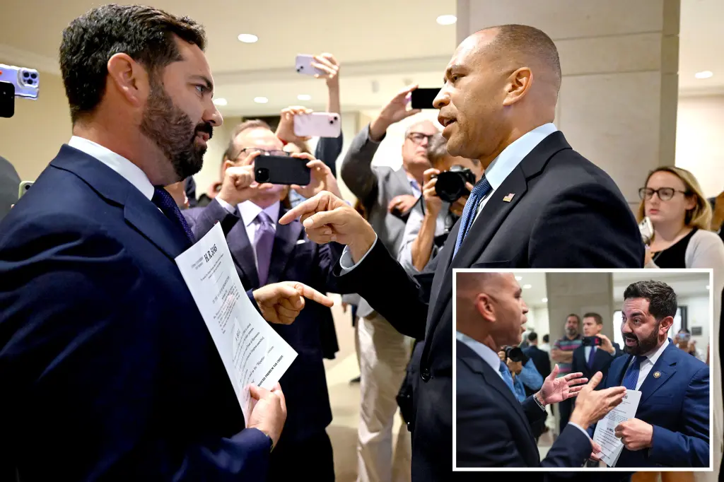 Mike Lawler and Hakeem Jeffries engage in a heated exchange: 'Silence yourself'