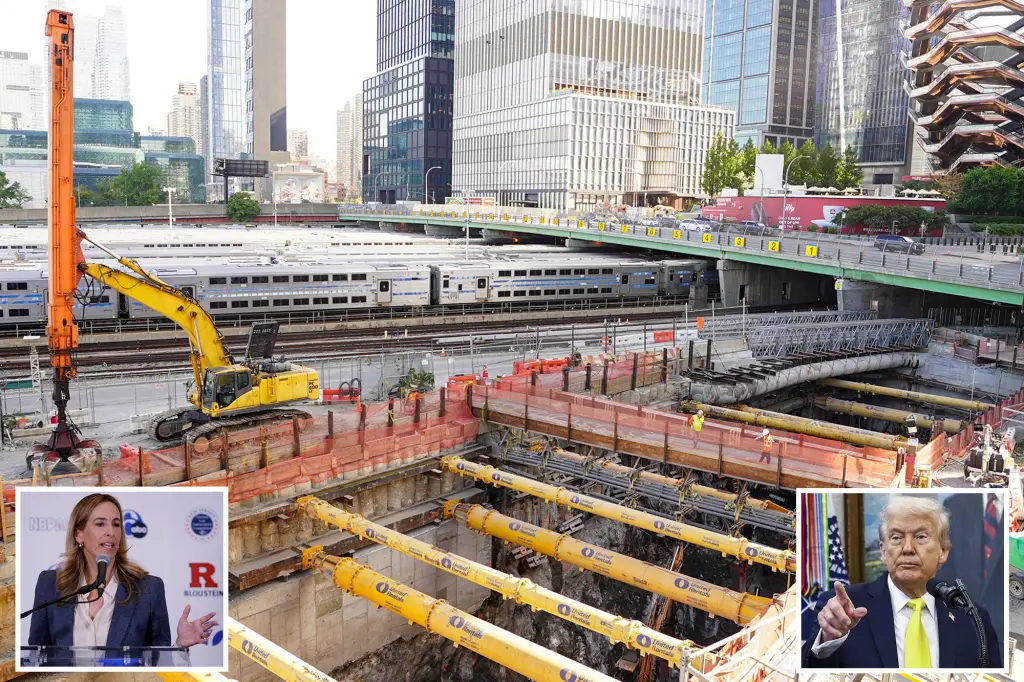 Mikie Sherrill criticizes Trump for his threat to end the Gateway Tunnel Project.