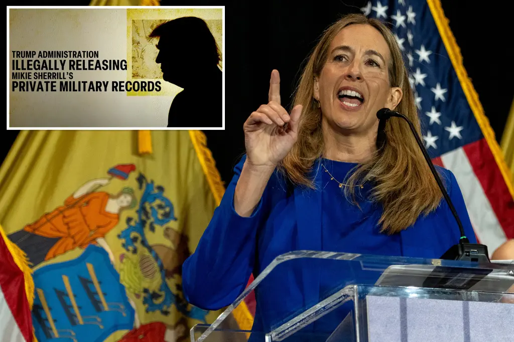 Mikie Sherrill releases new ad accusing Trump and Ciattarelli of leaking military records amid closer poll results.