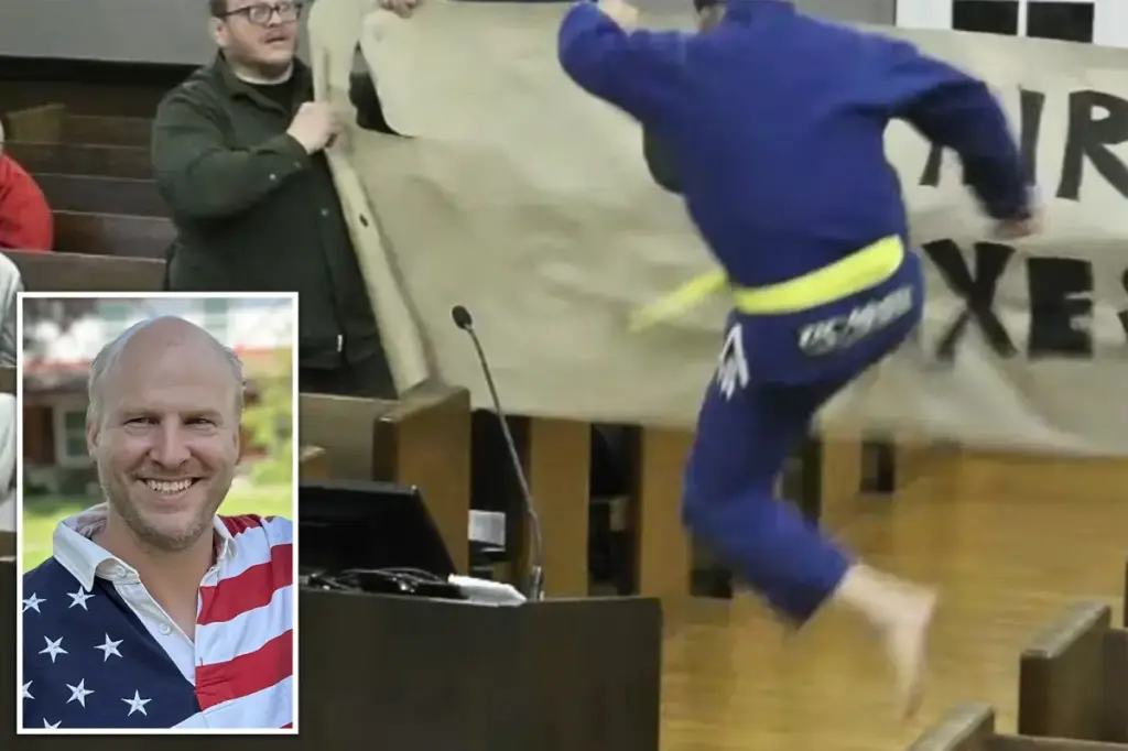 NJ man Will Thilly showcases martial arts moves at Cranford Township meeting