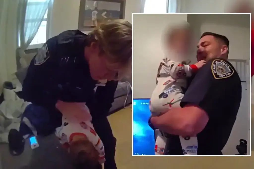 New NYPD officers rescue choking baby in intense video