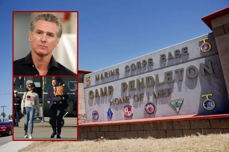 Newsom shuts down I-5 for the Marine Corps 250th anniversary event at Camp Pendleton, headed by VP Vance