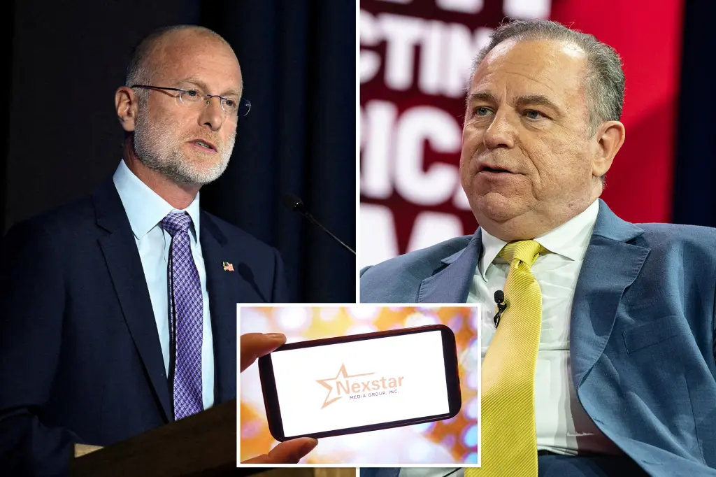 Nexstar and Tegna merger leads to disagreement between FCC chair and Newsmax CEO
