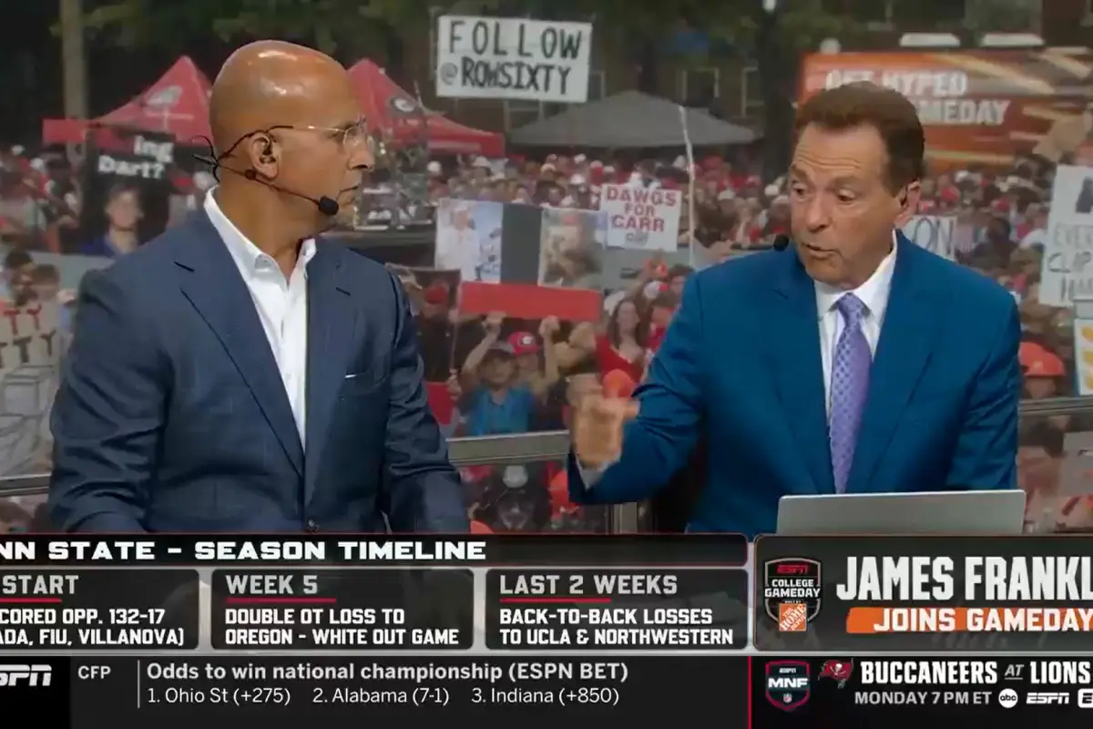 Nick Saban criticizes Penn State for the 'extremely unfair' firing of James Franklin.