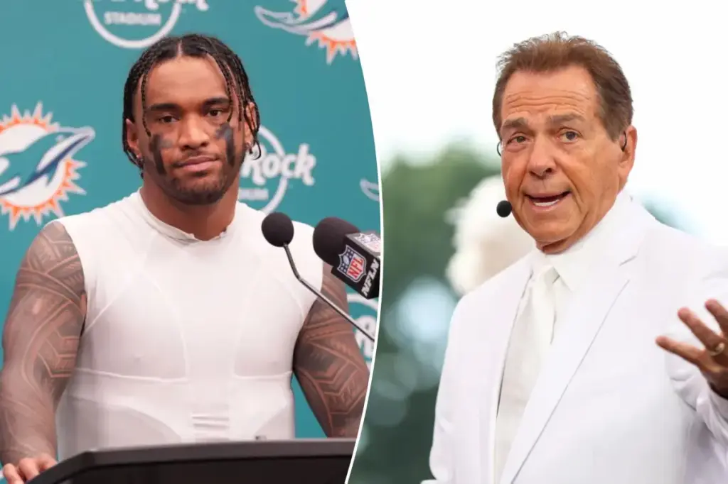 Nick Saban's response to Tua Tagovailoa criticizing the Dolphins