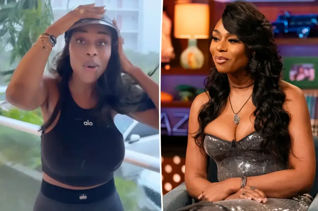 Nneka Ihim from 'RHOP' almost got pushed off a balcony during Hurricane Melissa