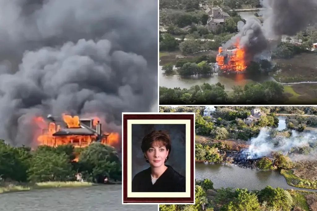 No signs of arson found at the beachfront home of a South Carolina judge and former senator.