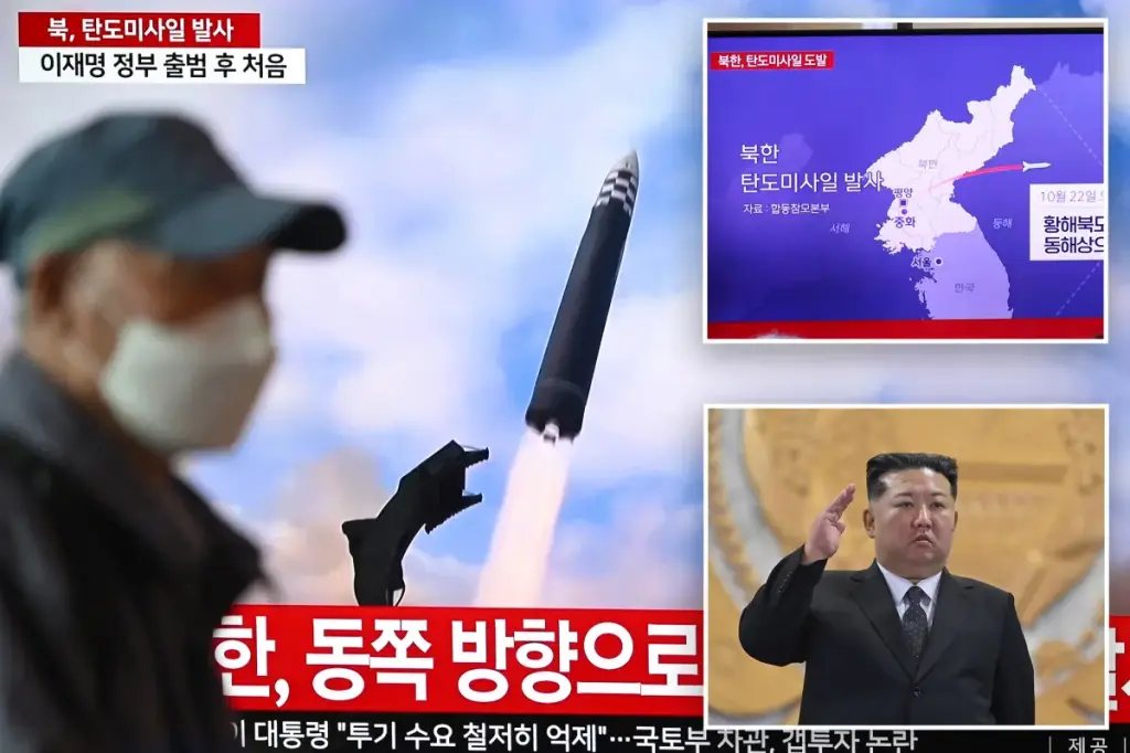 North Korea launches ballistic missiles as Trump gets ready for his trip to Asia.