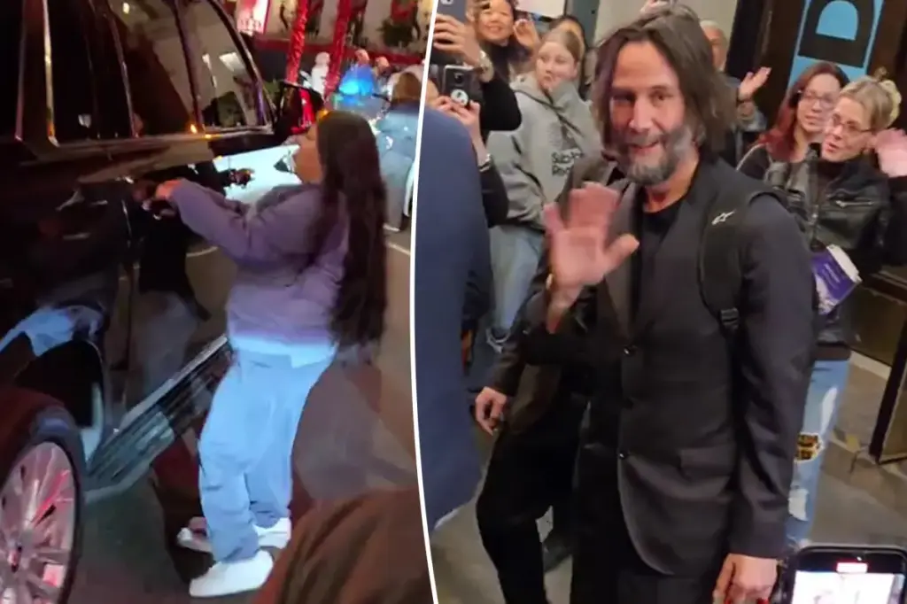 Obsessed Keanu Reeves fan attempts to get into car after Broadway show: I'm your 'spiritual wife!'