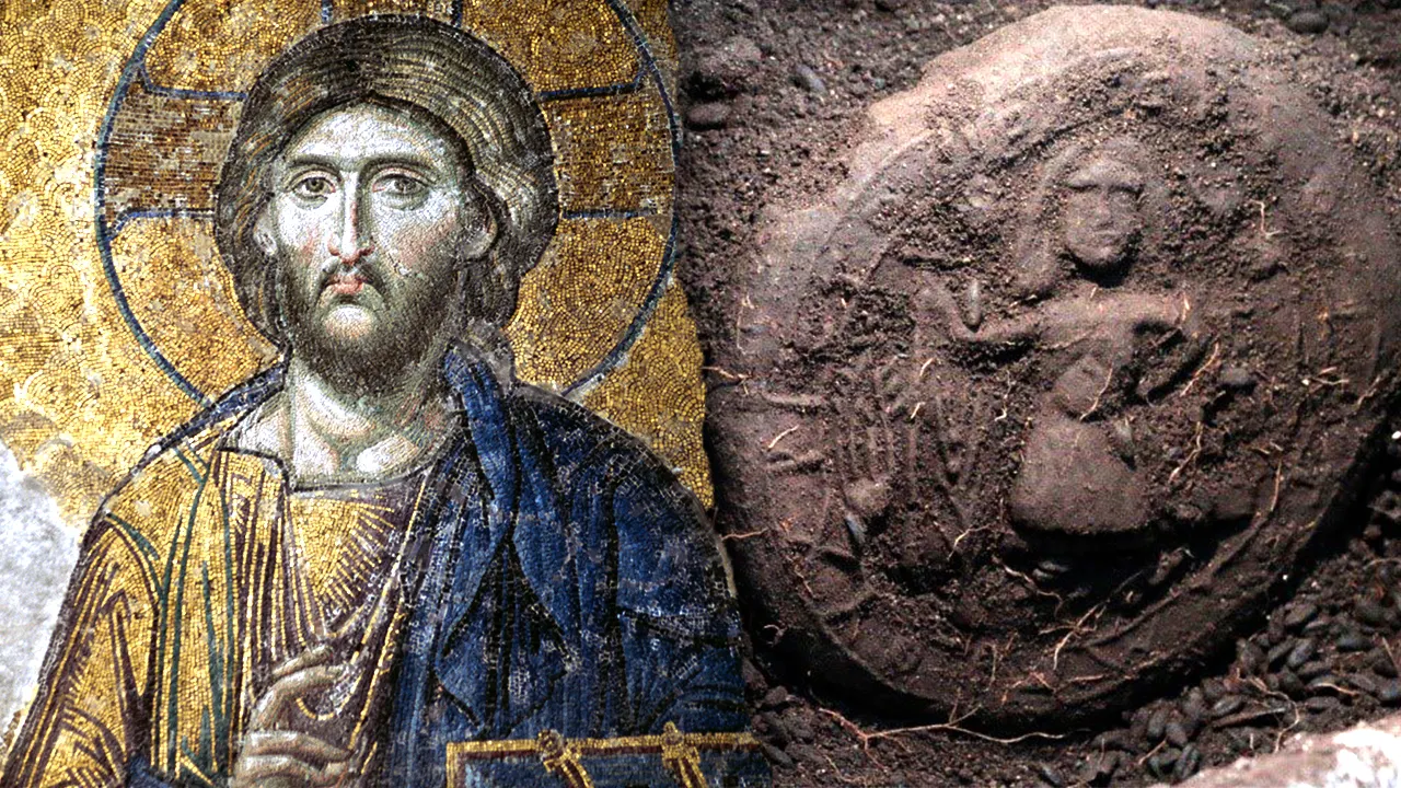 Old bread with an image of Jesus discovered in Turkey after being buried for 1,200 years