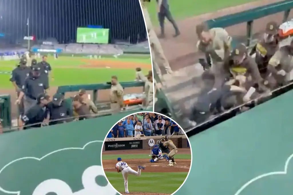 Padres have heated exchange with umpires after controversial call leads to season's end.