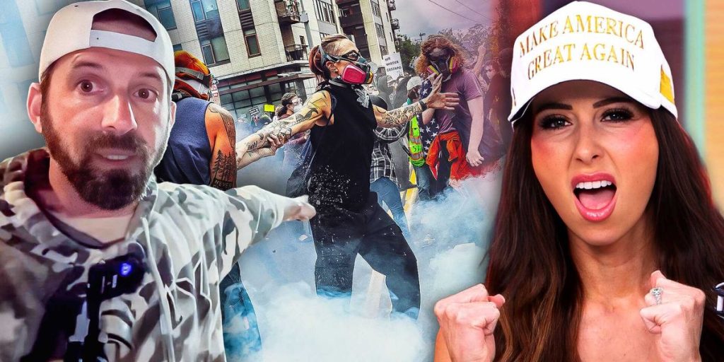 Patriots confront Antifa in Portland