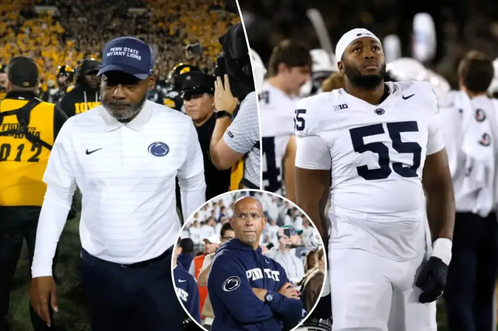 Penn State loses late advantage to Iowa following James Franklin's dismissal
