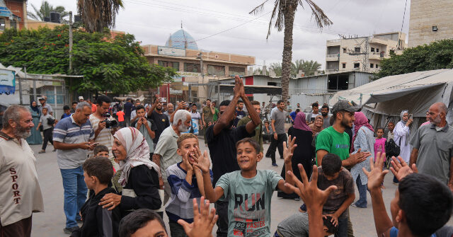 People Celebrate Trump's Peace Agreement in Gaza