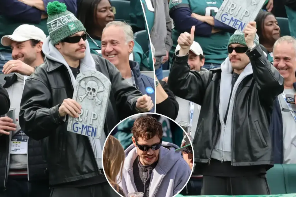 Pete Davidson jests about the Giants as the star's switch to Eagles fandom escalates