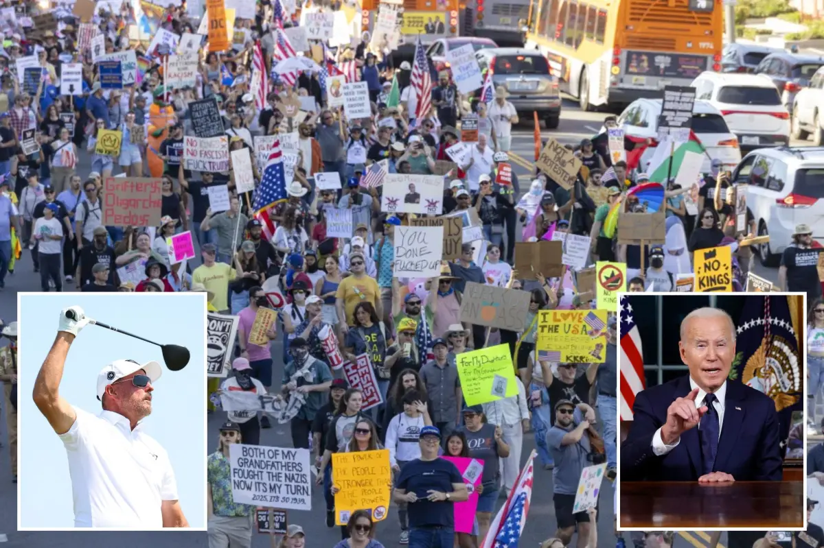 Phil Mickelson aims at Biden in No Kings protest message about autopen.