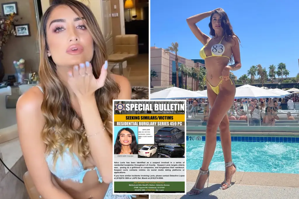 Police searching for Penthouse Pet Adva Lavie who charms lonely older men online