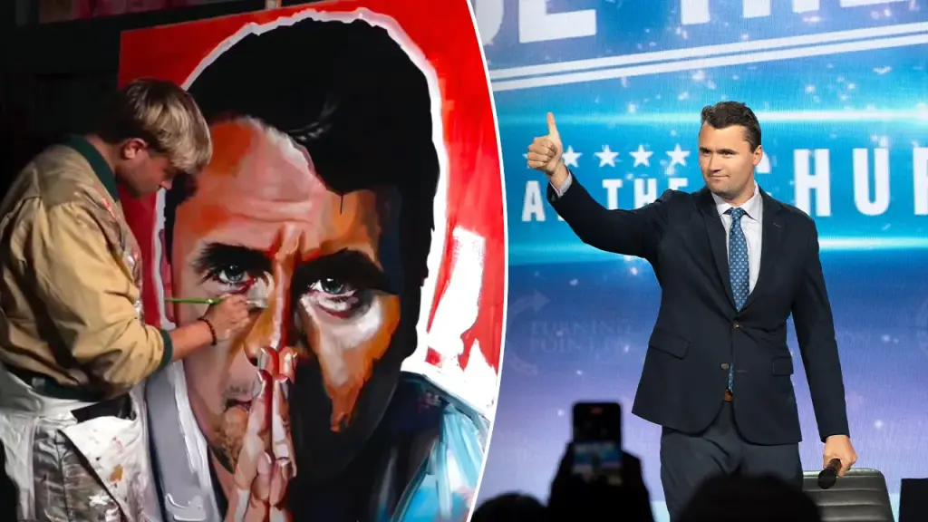 Popular Charlie Kirk portrait receives admiration and threats for artist motivated by faith