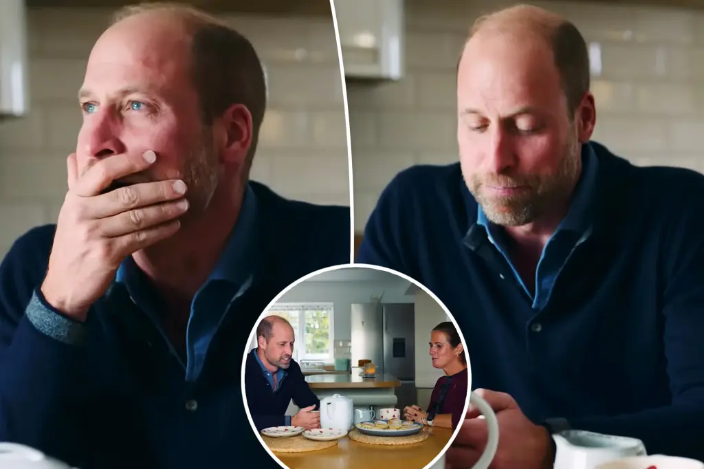Prince William shares an emotional conversation about his grief