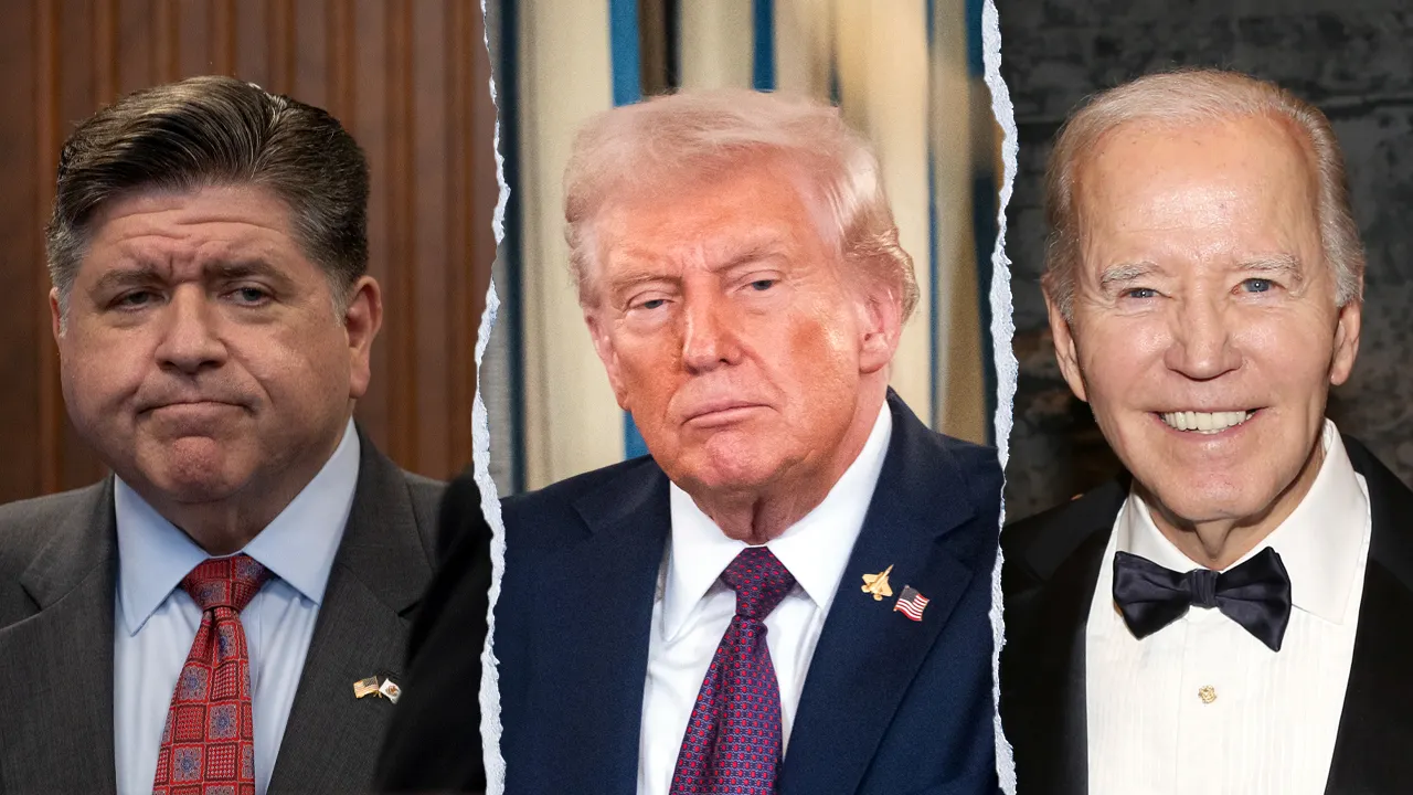 Pritzker claims Trump is 'experiencing dementia' while supporting Biden's mental capability.