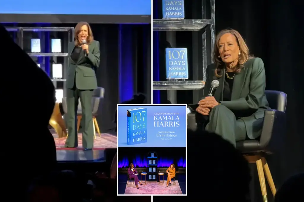 Protesters disrupt Kamala Harris' book tour event in Chicago