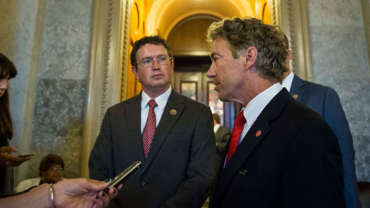 Rand Paul supports Thomas Massie in the race against a primary candidate endorsed by Trump.