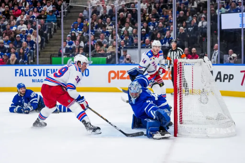 Rangers struggle offensively in overtime defeat against Maple Leafs