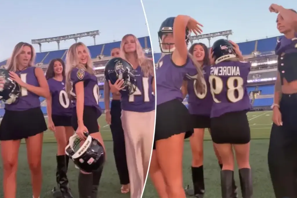 Ravens partners dress as their significant others for 'TNF'