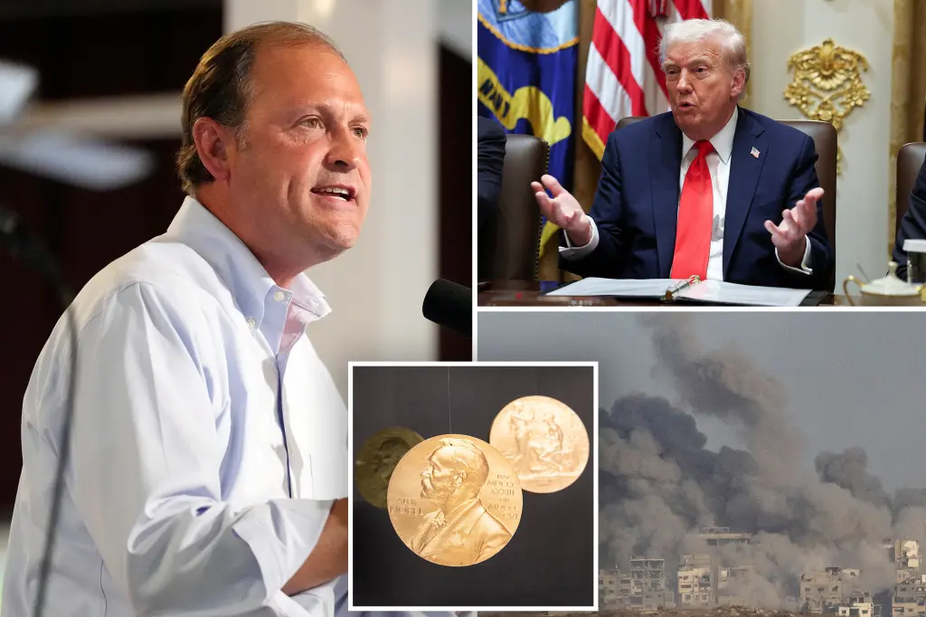 Rep. Andy Barr is the most recent to propose Trump for the Nobel Peace Prize following the Gaza agreement.
